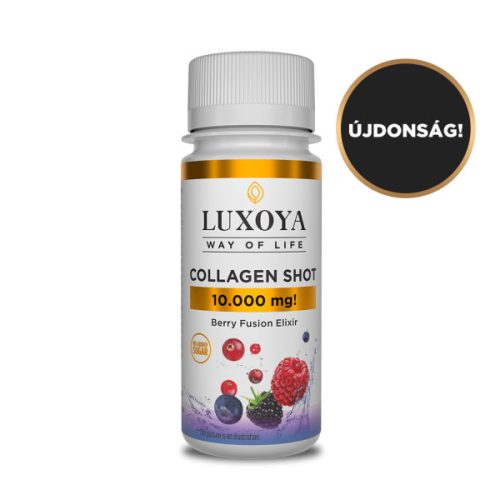 Luxoya - COLLAGEN SHOT 10.000 mg - FOLYÉKONY KOLLAGÉN - Erdei gyümölcs ízű - 60 ml