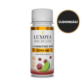 Luxoya - L-CARNITINE SHOT 3.000 mg - FOLYÉKONY L-KARNITIN - Meggy-lime ízű - 60 ml   Luxoya - L-CARNITINE SHOT 3.000 mg - FOLYÉKONY L-KARNITIN - Meggy-lime ízű - 60 ml