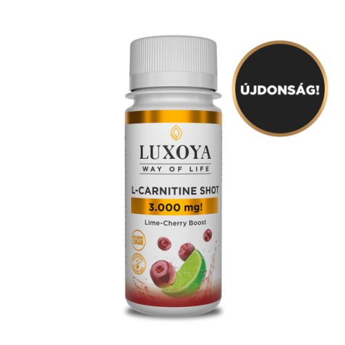 Luxoya - L-CARNITINE SHOT 3.000 mg - FOLYÉKONY L-KARNITIN - Meggy-lime ízű - 60 ml