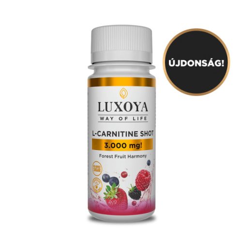Luxoya - L-CARNITINE SHOT 3.000 mg - FOLYÉKONY L-KARNITIN - Erdei gyümölcs ízű - 60 ml