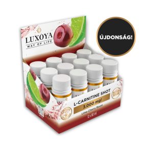 Luxoya - L-CARNITINE SHOT 3.000 mg - FOLYÉKONY L-KARNITIN - gyűjtődőboz - Meggy-lime ízű - 12x60 ml   Luxoya - L-CARNITINE SHOT 3.000 mg - FOLYÉKONY L-KARNITIN - gyűjtődőboz - Meggy-lime ízű - 12x60 ml