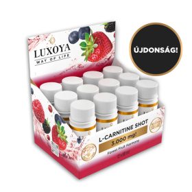 Luxoya - L-CARNITINE SHOT 3.000 mg - FOLYÉKONY L-KARNITIN - Erdei gyümölcs ízű - 12x60 ml   Luxoya - L-CARNITINE SHOT 3.000 mg - FOLYÉKONY L-KARNITIN - Erdei gyümölcs ízű - 12x60 ml