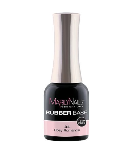 MarilyNails - RUBBER BASE - 34 - Rosy Romance - 7ml - THF