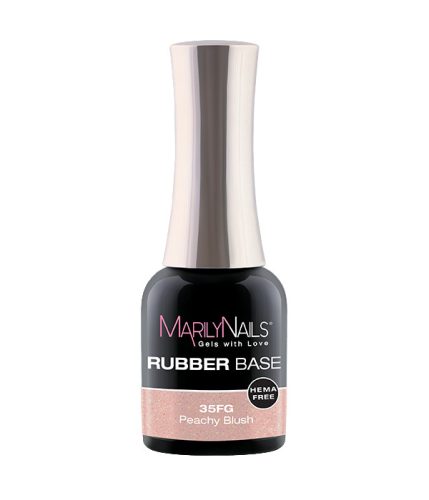 MarilyNails - RUBBER BASE - 35 - Peachy Blush - 7ml - THF