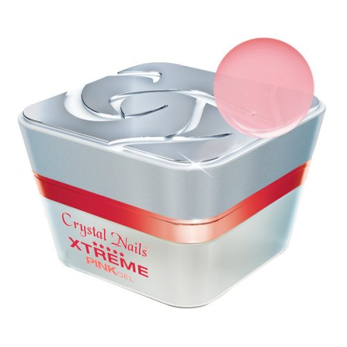 Crystal Nails - Xtreme Pink - üvegszálas rózsaszín építő zselé - 50ml