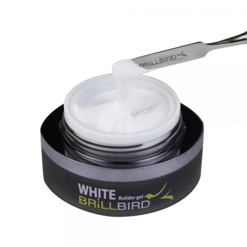 BrillBird - WHITE BUILDER GEL - TOTÁL FEHÉR - ÉLES MOSOLYVONAL ÉPÍTÕ 15ml