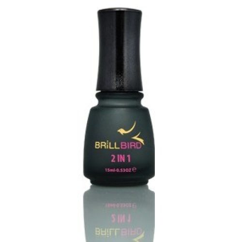 Brillbird - 2 IN 1 - alapozó és fedőlakk - 15ml