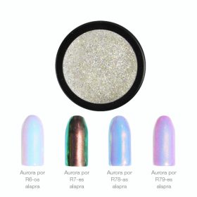 CRYSTAL NAILS - CHROMIRROR  KRÓM PIGMENTPOR - AURORA CRYSTAL NAILS - CHROMIRROR  KRÓM PIGMENTPOR - AURORA