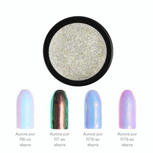 CRYSTAL NAILS - CHROMIRROR  KRÓM PIGMENTPOR - AURORA