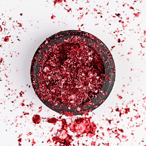 CRYSTAL NAILS - PLATINUM FOIL - Passion red - 3