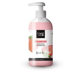   Crystal Nails - MOISTURISING HAND - FOOT AND BODY LOTION - STRAWBERRY LOTION - RICH - 250ML