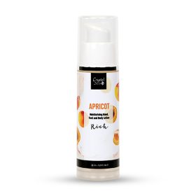   Crystal Nails - MOISTURISING HAND - FOOT AND BODY LOTION - APRICOT LOTION - RICH - 30ML