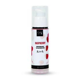   Crystal Nails - MOISTURISING HAND, FOOT AND BODY LOTION - RASPBERRY LOTION - RICH  - 30ML 