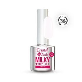   Crystal Nails - HEMA FREE - MILKY TOP GEL - WHITE - 8ML - THF