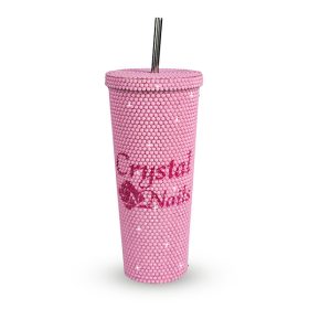 Crystal Nails - STRASSZKÖVES POHÁR - PINK 