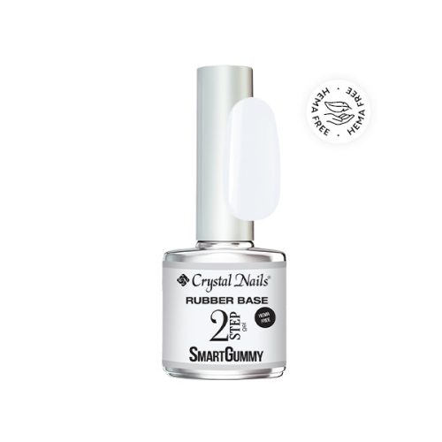 Crystal Nails - 2S - SMARTGUMMY HEMA FREE RUBBER BASE GEL - NR2 - MILKY WHITE - 8ML - THF
