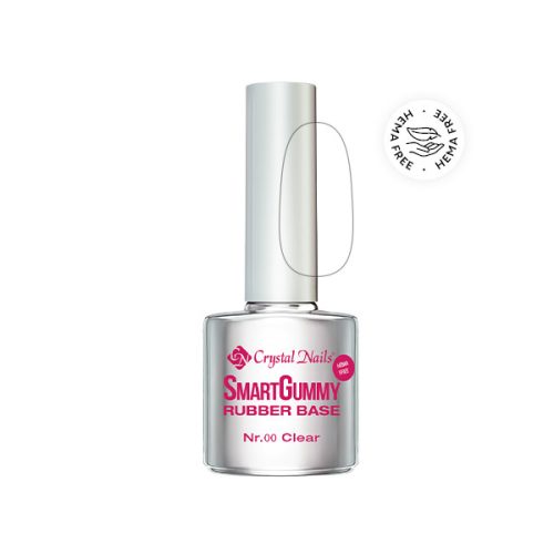 Crystal Nails - 2S - SMARTGUMMY RUBBER BASE GEL - NR0 - CLEAR - 8ML