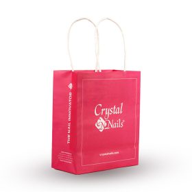 CN - CRYSTAL NAILS  PAPÍR TÁSKA - PINK - KICSI 
