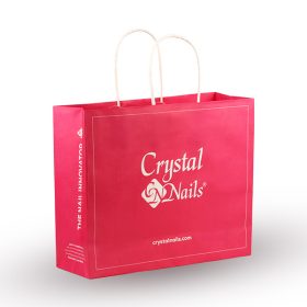 CN - CRYSTAL NAILS  PAPÍR TÁSKA - PINK - KÖZEPES