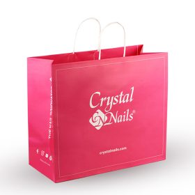 CN - CRYSTAL NAILS  PAPÍR TÁSKA - PINK - NAGY