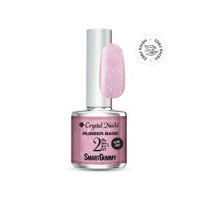   Crystal Nails - 2S - SMARTGUMMY HEMA FREE RUBBER BASE GEL - NR05 - SHIMMER CANDY - 8ML