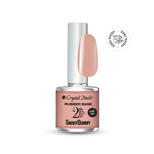 Crystal Nails - 2S - SMARTGUMMY RUBBER BASE GEL - NR13 - SWEET CREAM - 8ML - THF