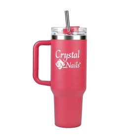   Crystal Nails - FÉM HŐTARTÓ KULACS - TUMBLER - VÖRÖSÁFONYA@