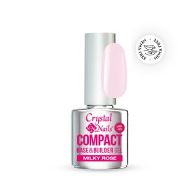   Crystal Nails - COMPACT BASE GEL MILKY ROSE - HEMA FREE - 4ML 