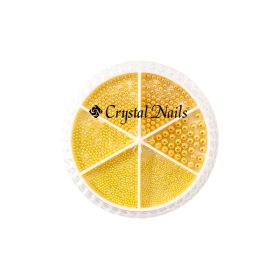 Crystal Nails - METÁL KÖRÖMGYÖNGY KÉSZLET - metal gold