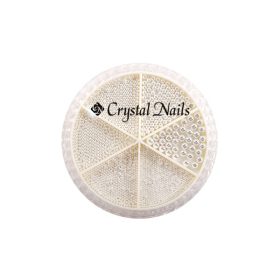 Crystal Nails - METÁL KÖRÖMGYÖNGY KÉSZLET - SILVER