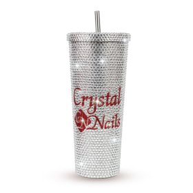 Crystal Nails - STRASSZKÖVES POHÁR - EZÜST