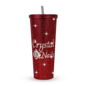 Crystal Nails - STRASSZKÖVES POHÁR - PIROS