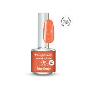   Crystal Nails - 2S - SMARTGUMMY HEMA FREE RUBBER BASE GEL - NR18 - SUNSHINE TANGELO - 8ML