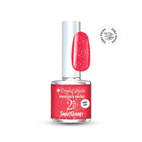   Crystal Nails - 2S - SMARTGUMMY HEMA FREE RUBBER BASE GEL - NR26 - SUNSHINE CORAL - 8ML 