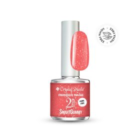   Crystal Nails - 2S - SMARTGUMMY HEMA FREE RUBBER BASE GEL - NR17 - SUNSHINE FLAMINGO - 8ML