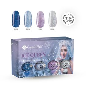   Crystal Nails - 3 STEP HEMA FREE KIT - ICE QUEEN 2025 - (4X4ML) 