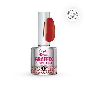 Crystal Nails - GRAFFIX POKING GEL - RED - 03 - 4ML