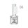 Crystal Nails - 2S - SMARTGUMMY HEMA FREE RUBBER BASE GEL - NR48 - SHIMMER WHITE - 8ML 