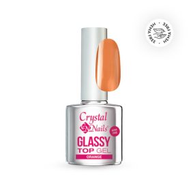 Crystal Nails - GLASSY TOP GEL - ORANGE - 4ML Crystal Nails - GLASSY TOP GEL - ORANGE - 4ML