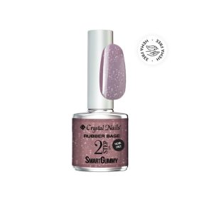   Crystal Nails - 2S - SMARTGUMMY HEMA FREE RUBBER BASE GEL - NR07 - SHIMMER MAUVE - 8ML