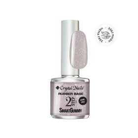  Crystal Nails - 2S - SMARTGUMMY HEMA FREE RUBBER BASE GEL - NR52 - SILVER CLOUD - 8ML 