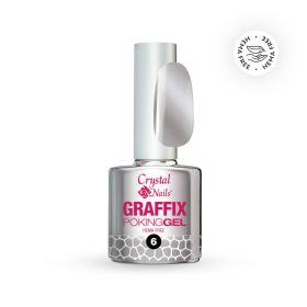 Crystal Nails - GRAFFIX POKING GEL - SILVER - 06 - 4ML