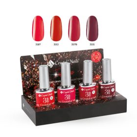   Crystal Nails - 3 STEP HEMA FREE KIT - INFERNO - 2026 - (4X4ML)