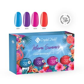   Crystal Nails - 3 STEP HEMA FREE KIT - MIAMI SUMMER 2026 - (4X4ML) 