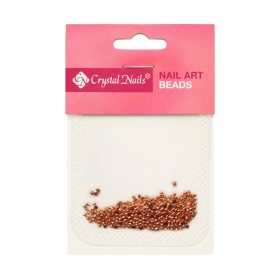   Crystal Nails -  METÁL KÖRÖMGYÖNGY UTÁNTÖLTŐ - FÉLGYÖNGY - ROSEGOLD 1,5MM