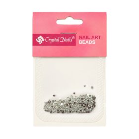   Crystal Nails -  METÁL KÖRÖMGYÖNGY UTÁNTÖLTŐ - FÉLGYÖNGY - SILVER 1,5MM