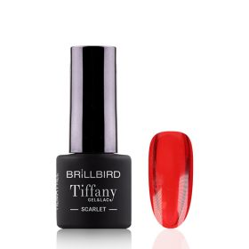 Brillbird - TIFFANY ÜVEGHATÁSÚ GÉL LAKK - Scarlet - 4ml - HF   Brillbird - TIFFANY ÜVEGHATÁSÚ GÉL LAKK - Scarlet - 4ml - HF