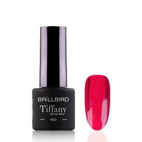 Brillbird - TIFFANY ÜVEGHATÁSÚ GÉL LAKK - Red - 4ml - HF Brillbird - TIFFANY ÜVEGHATÁSÚ GÉL LAKK - Red - 4ml - HF