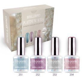 BrillBird - Platinum Aura - Hypnotic GélLakk Készlet BrillBird - Platinum Aura - Hypnotic GélLakk Készlet