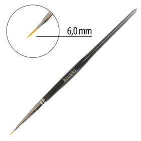   BrillBird - Vékony hegyű díszítő ecset - Fekete (Nail Art Brush)